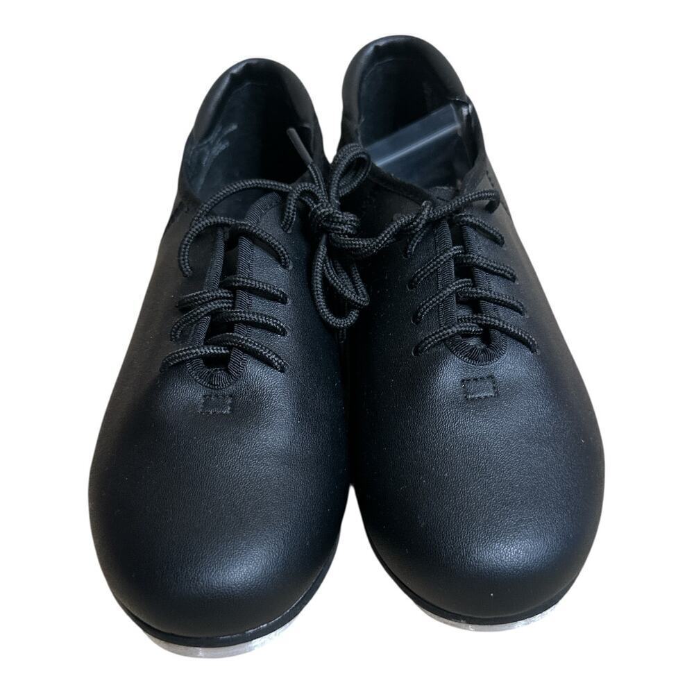 Theatricals Black Faux Leather Tap Shoes - Size 6 - NWOB